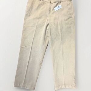 LL Bean Favorite Fit Corduroy Pants Women’s Sz 12P Beige/Tan NWT